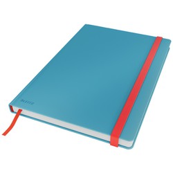 Cuaderno con tapas duras Leitz Cosy,  80 hojas, rayado horizontal, DIN B5, azul