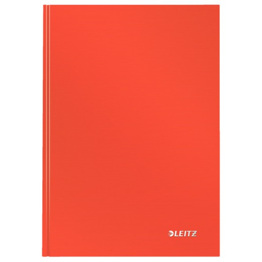 Quaderno Leitz con copertina rigida rigida, 80 fogli, 5 griglie, DIN A5, rosso