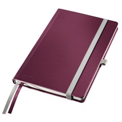 Leitz Style Hard Cover Notebook, 80 ark, 5 Grid, DIN A5, Granat Red