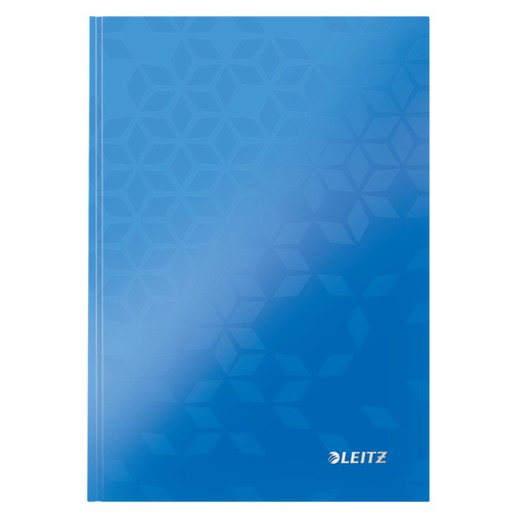 Leitz WOW Hardcover Notizbuch, 80 Blatt, 5 Raster, DIN A5, Blau