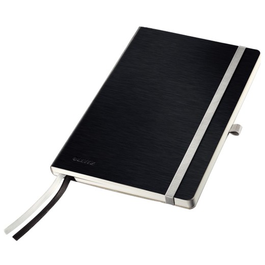 Leitz Style Soft Cover Notebook, 80 ark 5 rutnät, DIN A5, Satin Black