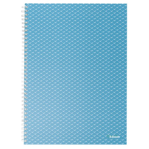 Quaderno a filo con copertine in cartoncino Colour'Breeze A4, a righe, blu