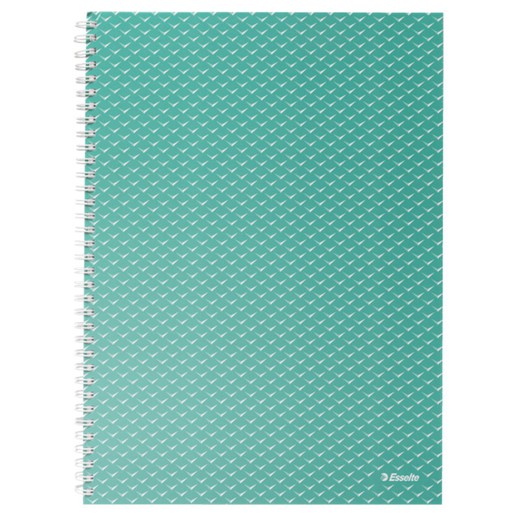 Cuaderno wiro con tapas de cartón Colour'Breeze A4, con pauta rayada, verde