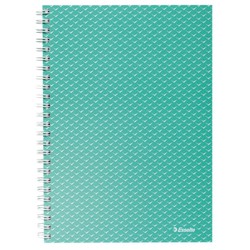 Wire notebook with Colour'Breeze A5 cardboard covers, lined, green