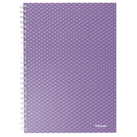 Wire notebook with cardboard covers Colour'Breeze A5, squared, lavender