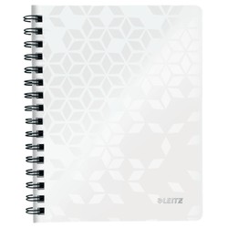 Caderno Wiro Leitz WOW. P.P. 80 folhas grade 5, DIN A5, branco