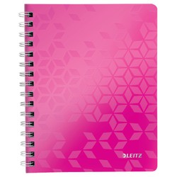 Caderno Wiro Leitz WOW. P.P. 80 folhas 5 grelhas, DIN A5, fúcsia