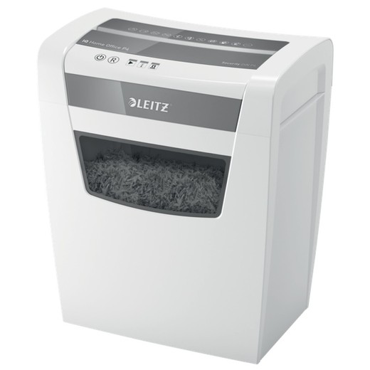 Leitz IQ Home Office P4 Shredder, White/Silver