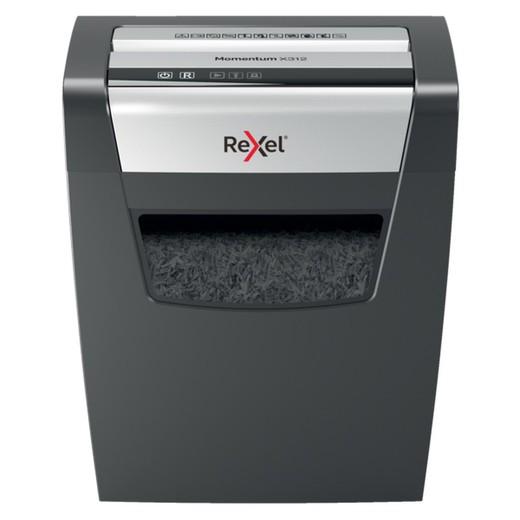 Rexel Momentum X312 Shredder, Black/Silver