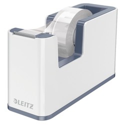 Leitz WOW DUAL Dispenser di nastro adesivo, bianco/grigio