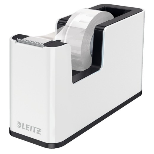 Leitz WOW DUAL Adhesive Tape Dispenser, Black/White