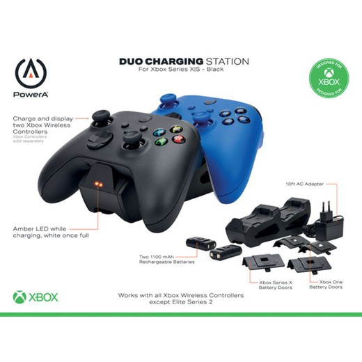 PowerA Dual Charging Station för Xbox Series X|S - Svart (EU)