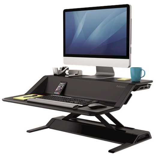 Lotus™ Black Sit-Stand Workstation