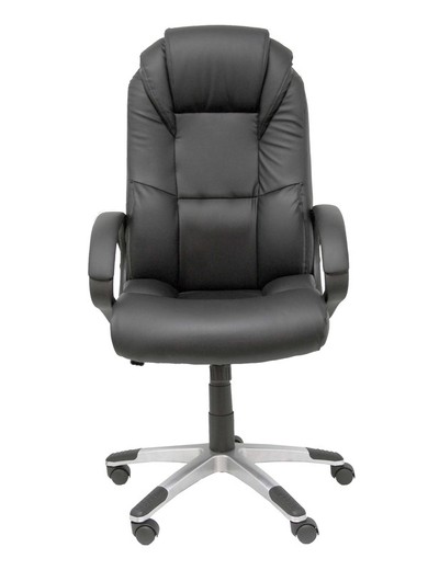 FORÖL Modelo Argamasón - Sillón de dirección ergonómico con mecanismo basculante y regulable en altura - Tapizado en similpiel color negro de primera calidad.