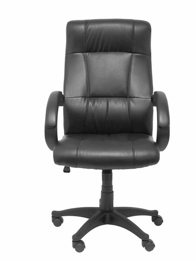 FORÖL- Modelo Munera - Sillón de dirección ergonómico con mecanismo basculante y regulable en altura - Tapizado en similpiel color negro de primera calidad