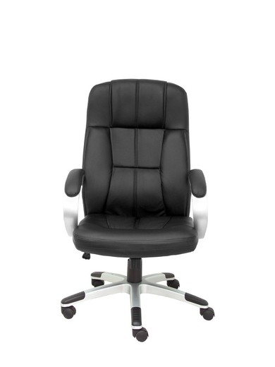 FORÖL Modelo Tobarra - Sillón de dirección ergonómico con mecanismo basculante y regulable en altura - Tapizado en similpiel color negro de primera calidad.