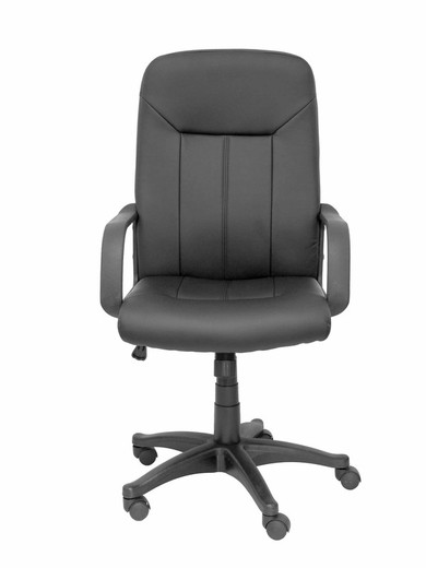 FORÖL Modelo Villa - Sillón de dirección ergonómico con mecanismo basculante y regulable en altura - Tapizado en similpiel color negro