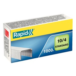 Grapas Rapid 10/4 mm. Caja 1000 Standard galvanizada