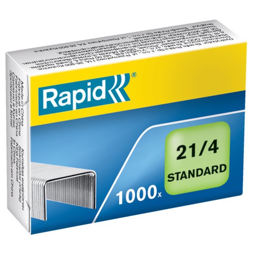 Rapid staples 21/4 mm. 1000 Standard galvanized box