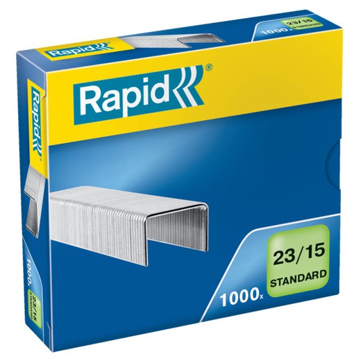 Grapas Rapid 23/15 mm. Caja 1000 Standard galvanizada