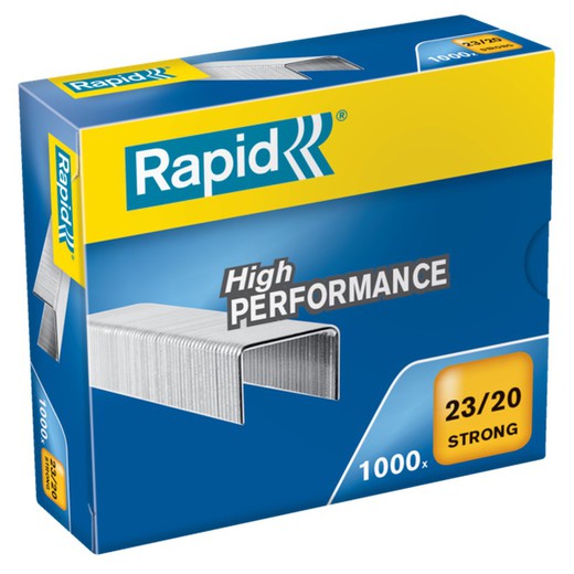 Rapid staples 23/20 mm. 1000 Strong galvanized box