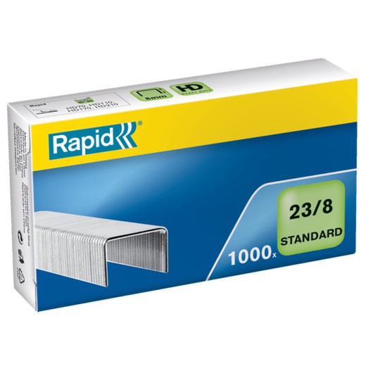 Grapas Rapid 23/8 mm. Caja 1000 Standard galvanizada