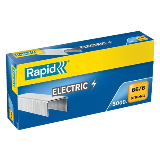 Rapid staples 66/6 mm. 5000 Strong galvanized box