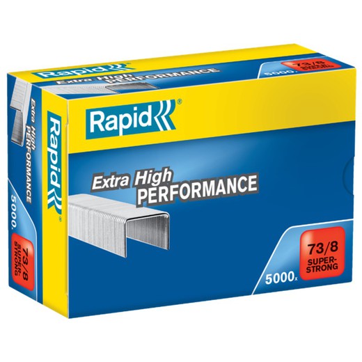 Rapid staples 73/8 mm. Box 5000 Super Strong galvanized