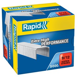 Grapas Rapid 9/12 mm. Caja 5000 Super Strong galvanizada