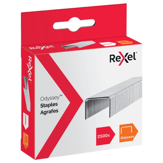 Rexel ODYSSEY Staples. Box 2500, galvanized