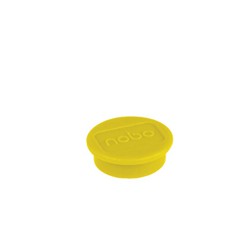 Imanes NOBO para pizarra, 13mm, 10 unidades, amarillo