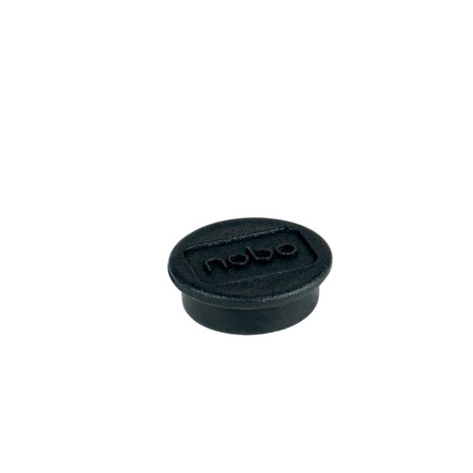 Imanes NOBO para pizarra, 13mm, 10 unidades, negro