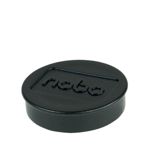 Imanes NOBO para pizarra,  38mm, 1,5kg de resistencia, 10 unidades, negro