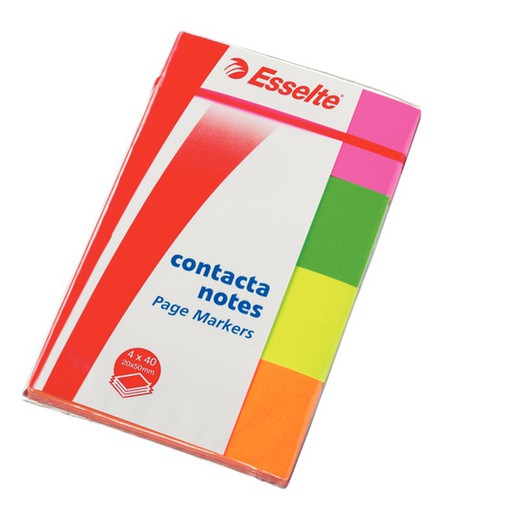 Índices Contacta Notes en cuadernillo 20 mm. x 50 mm. (160 hojas), fluor