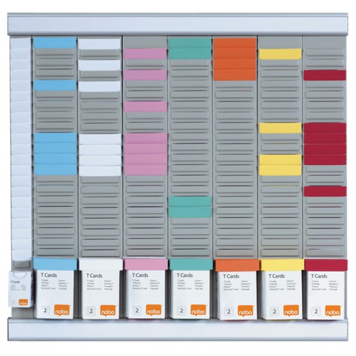 Kit planning de fichas índice 2 office planner NOBO