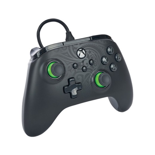 Controller cablato PowerA Advantage per Xbox Series X|S - Suggerimento verde