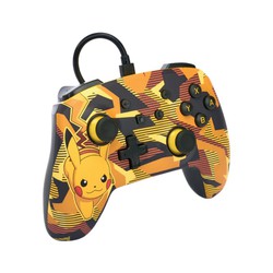 PowerA verbeterde bedrade controller voor Nintendo Switch - Camo Storm Pikachu