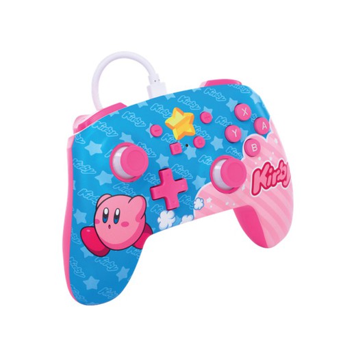 Controlador com fio aprimorado PowerA para Nintendo Switch - Kirby