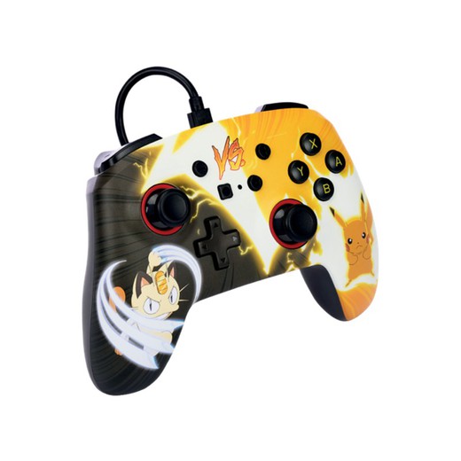 PowerA Enhanced Wired Controller för Nintendo Switch - Pokémon: Pikachu vs. Meowth