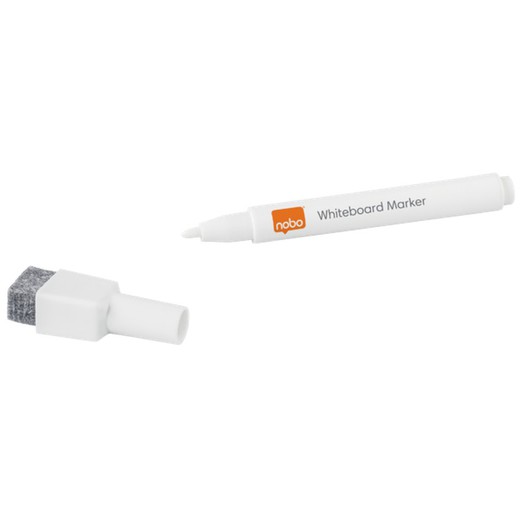 NOBO Mini Dry Erase Marker til glasplade (pakke 6) Hvid