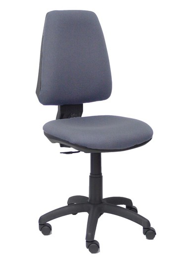 Modelo 14CP  Silla de oficina ergonómica con mecanismo permanente y regulable en altura  Asiento y respaldo tapizados en tejido BALI color gris