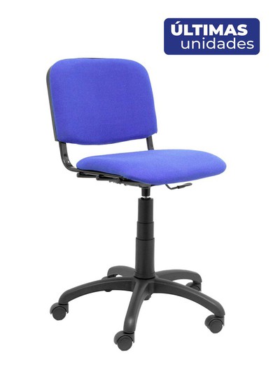 Modelo 26 giratoria - Silla de oficina ergonómica, regulable en altura y giratoria 360º -  Asiento y respaldo tapizado en ARAN color azul