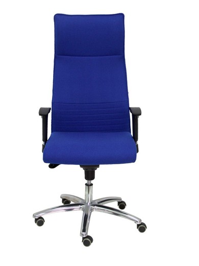 Modelo Albacete - Sillón de dirección ergonómico con mecanismo sincro y regulable en altura - Asiento y respaldo tapizados en tejido BALI color azul