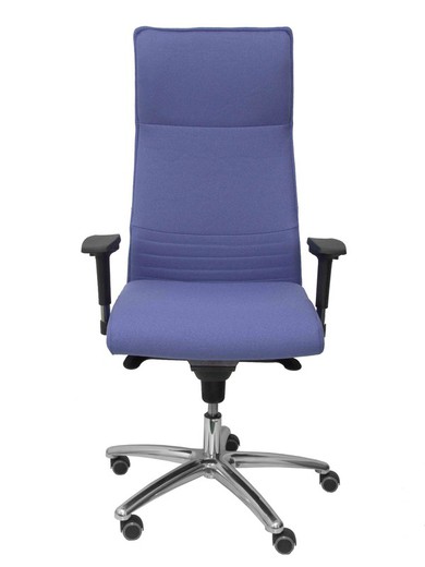 Modelo Albacete - Sillón de dirección ergonómico con mecanismo sincro y regulable en altura - Asiento y respaldo tapizados en tejido BALI color azul claro