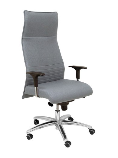 Modelo Albacete - Sillón de dirección ergonómico con mecanismo sincro y regulable en altura - Asiento y respaldo tapizados en tejido BALI color gris