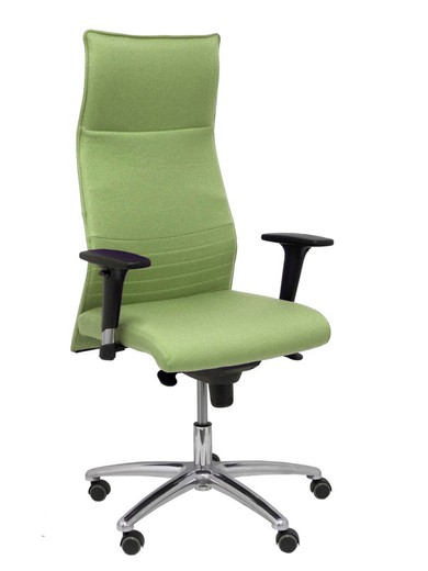 Modelo Albacete - Sillón de dirección ergonómico con mecanismo sincro y regulable en altura - Asiento y respaldo tapizados en tejido BALI color verde oliva.