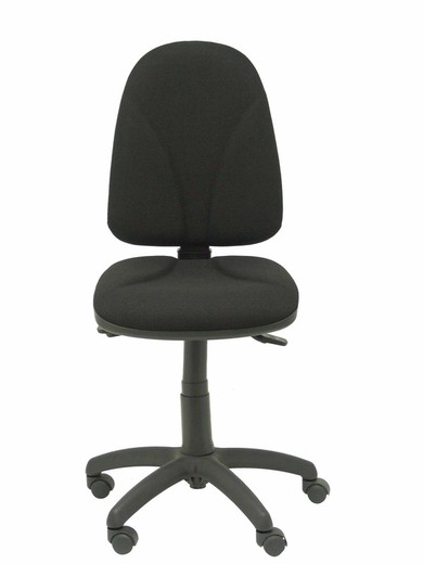 Modelo Algarra - Silla de oficina ergonómica con mecanismo asincro y regulable en altura - Asiento y respaldo tapizados en tejido BALI color negro. Espuma con forma anatómica.