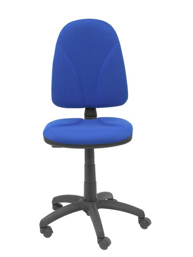 Modelo Algarra - Silla de oficina ergonómica y anatómica con mecanismo de contacto permanente y regulable en altura - Asiento y respaldo tapizados en tejido BALI color azul