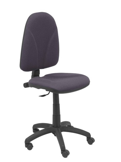 Modelo Algarra - Silla de oficina ergonómica y anatómica con mecanismo de contacto permanente y regulable en altura - Asiento y respaldo tapizados en tejido BALI color gris oscuro.