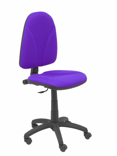 Modelo Algarra - Silla de oficina ergonómica y anatómica con mecanismo de contacto permanente y regulable en altura - Asiento y respaldo tapizados en tejido BALI color lila.